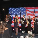 Mia Carroll sings National Anthem at 2018 Annual Dinner and Awards Ceremony.