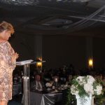 Claire Sherman, 2017 Chairman of the Board, thanks members for attending the 2018 Annual Dinner and Awards Ceremony.